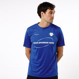 Omnitau Men's Team Sports Core Cricket Crew Neck Shirt - Royal Blue