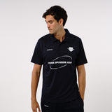 Omnitau Men's Team Sports Core Cricket Polo Shirt - Navy