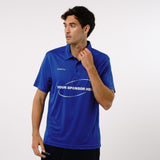 Omnitau Men's Team Sports Core Cricket Polo Shirt - Royal Blue