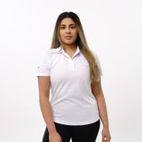Omnitau Women's Classic Golf Polo Shirt - White