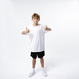 Omnitau Kid's Core Football Crew Neck Shirt - White