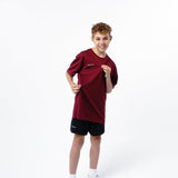 Omnitau Kid's Core Multisport Crew Neck Playing Shirt - Burgundy