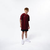 Omnitau Kid's Core Football Crew Neck Shirt - Burgundy