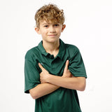 Omnitau Kid's Core Football Polo Neck Shirt - Bottle Green
