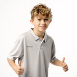 Omnitau Kid's Core Multisport Playing Polo Neck Shirt - Heather Grey