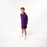 Omnitau Kid's Team Sports Core Cricket Polo Shirt  - Purple