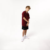 Omnitau Kid's Team Sports Breathable Technical Polo - Burgundy