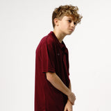 Omnitau Kid's Core Football Polo Neck Shirt - Burgundy