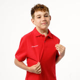 Omnitau Kid's Team Sports Organic Cotton Polo - Red