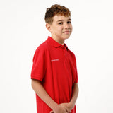 Omnitau Kid's Team Sports Organic Cotton Polo - Red