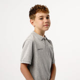 Omnitau Kid's Team Sports Organic Cotton Polo - Heather Grey