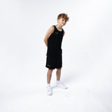 Omnitau Kid's Core Crew Neck Athletics Vest - Black