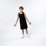 Omnitau Kid's Core Crew Neck Athletics Vest - Black