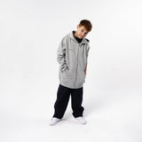 Omnitau Kid's Team Sports Organic Cotton Full Zip Hoodie - Heather Grey
