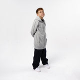 Omnitau Kid's Team Sports Organic Cotton Full Zip Hoodie - Heather Grey