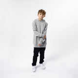 Omnitau Kid's Team Sports Organic Cotton Hoodie - Heather Grey