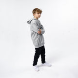 Omnitau Kid's Team Sports Organic Cotton Hoodie - Heather Grey
