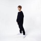 Omnitau Kid's Team Sports Crew Neck Cotton Sweatshirt - French Navy