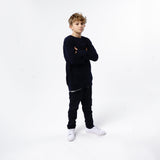 Omnitau Kid's Team Sports Crew Neck Cotton Sweatshirt - French Navy
