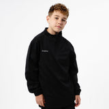 Omnitau Kid's Team Sports Quarter Zip Technical Midlayer Fleece - Black