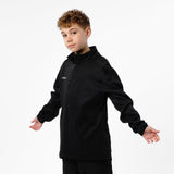 Omnitau Kid's Team Sports Quarter Zip Technical Midlayer Fleece - Black