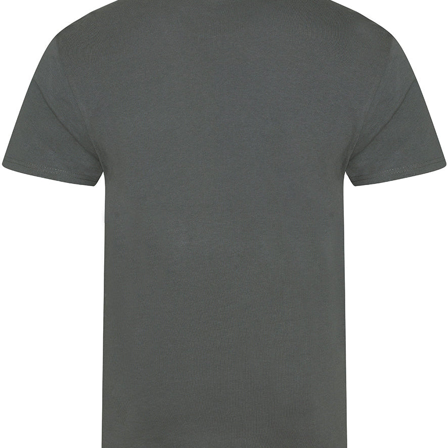 Men's 100% Organic Cotton Professional Single Jersey T-Shirt - Charcoal