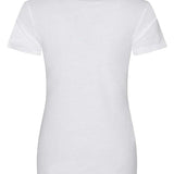 Women's 100% Organic Cotton Professional Single Jersey T-Shirt - White