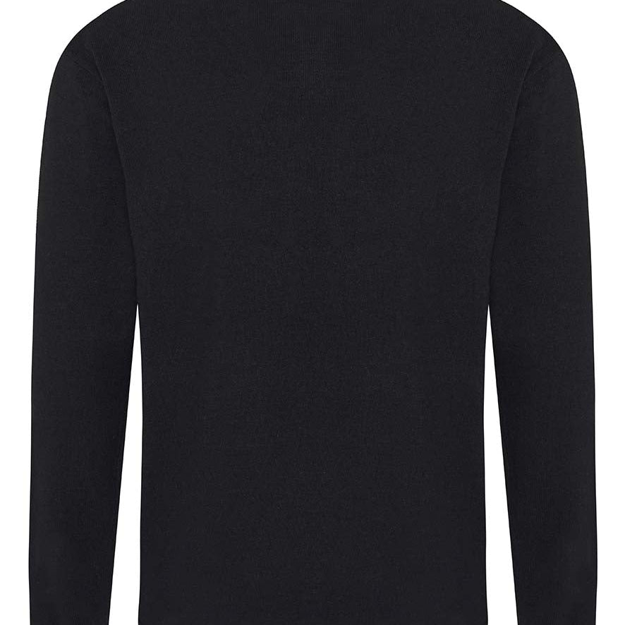 Unisex Sustainable Crew Neck Sweater - Black