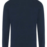 Unisex Sustainable Classic Rolled Collar Crew Neck Sweatshirt - Navy