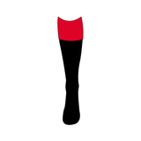 Omnitau Team Sports Classic Sports Capped Socks - Black & Red