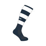 Omnitau Team Sports Classic Sports Hooped Socks - Navy & White