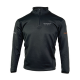 Burhill Thornbury Golf Centre Range Staff Unisex Quarter Zip Technical Midlayer Fleece - Black