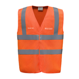 UCS Grounds Team Flame Proof Unisex Hi Vis Vest - Orange