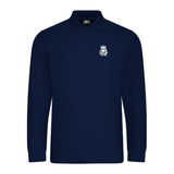 The Golden Lion Men's Long Sleeve Polo Shirt - Navy
