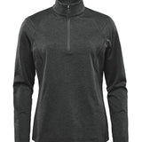 Women's Premium Moisture Wicking Quarter Zip Sweatshirt - Black