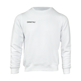 Omnitau Unisex Team Sports Crew Neck Cotton Sweatshirt - White