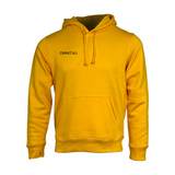 Omnitau Unisex Team Sports Organic Cotton Hoodie - Yellow