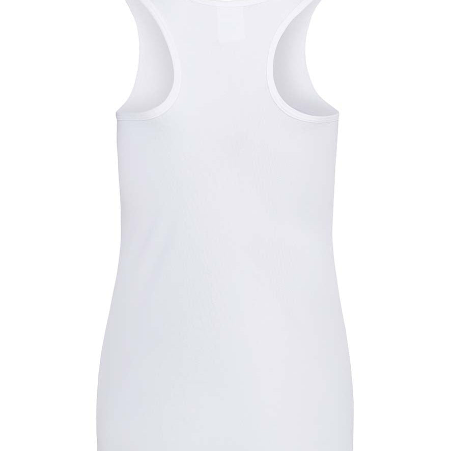 Women's Classic Breathable Racer Back Style Vest - White