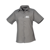 JJ Wilson Women's Short Sleeve Blouse - Dark Grey