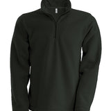 Omnitau Unisex Team Sports Quarter Zip Soft Feel Fleece - Dark Grey