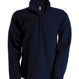 Omnitau Unisex Team Sports Quarter Zip Soft Feel Fleece - Navy