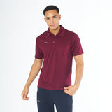 Omnitau Men's Team Sports Breathable Technical Polo - Burgundy