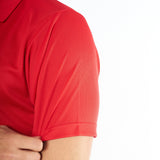 Omnitau Men's Team Sports Breathable Technical Polo - Red