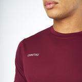 Omnitau Men's Team Sports Breathable Technical T-Shirt - Burgundy