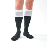 Omnitau Team Sports Classic Sports Capped Socks - Black & White