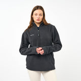Omnitau Unisex Team Sports Quarter Zip Soft Feel Fleece - Dark Grey