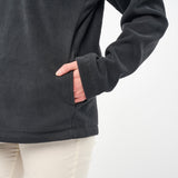 Omnitau Unisex Team Sports Quarter Zip Soft Feel Fleece - Dark Grey