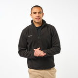 Omnitau Unisex Team Sports Quarter Zip Soft Feel Fleece - Black