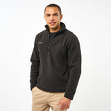 Omnitau Unisex Team Sports Quarter Zip Soft Feel Fleece - Black