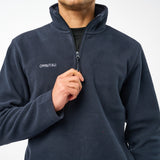 Omnitau Unisex Team Sports Quarter Zip Soft Feel Fleece - Navy